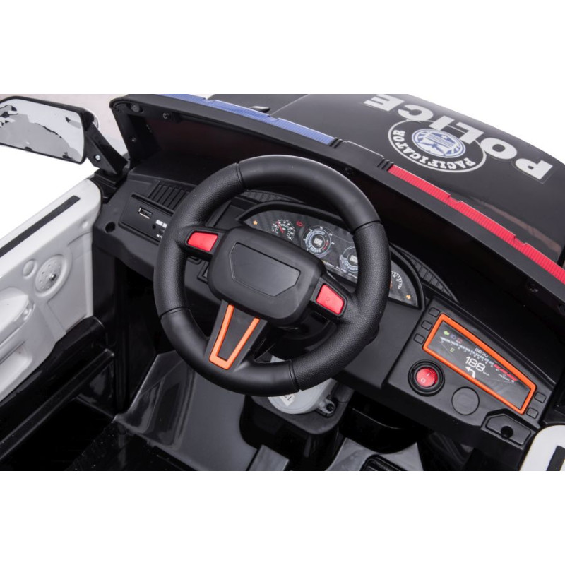 Auto Na Akumulator BBH-021 Policyjne Czarne