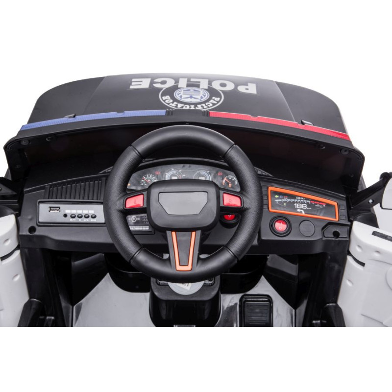 Auto Na Akumulator BBH-021 Policyjne Czarne