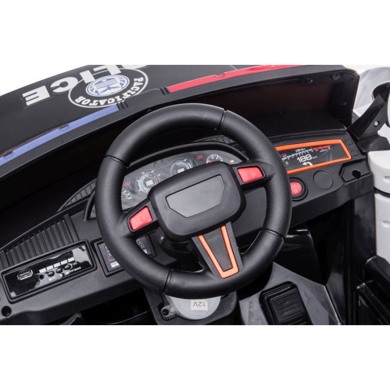 Auto Na Akumulator BBH-021 Policyjne Białe