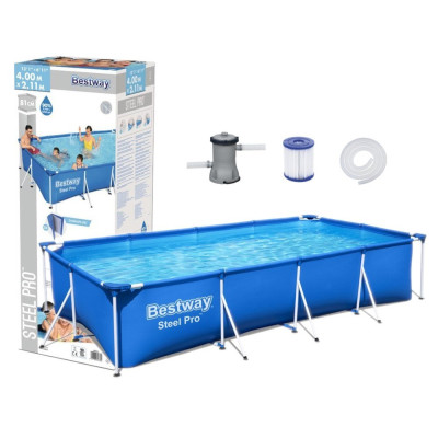 Basen Stelażowy 400 x 211 x 81 cm Bestway 56424