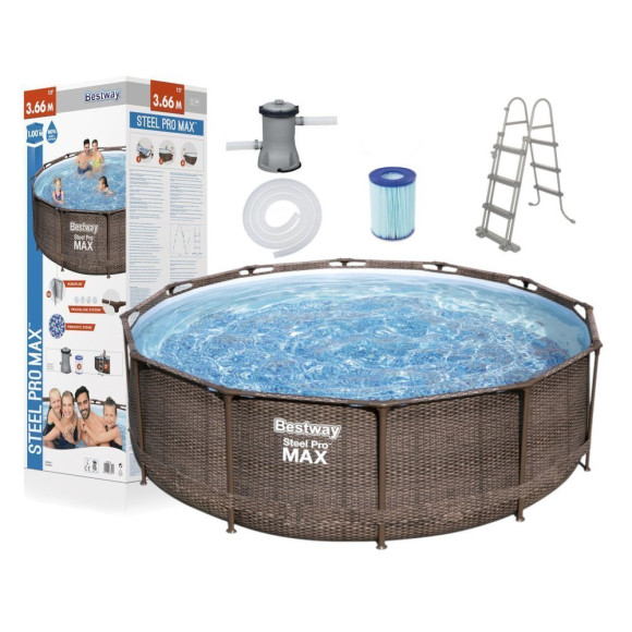 Basen Ogrodowy Stelażowy 366 x 100 cm Bestway 56709