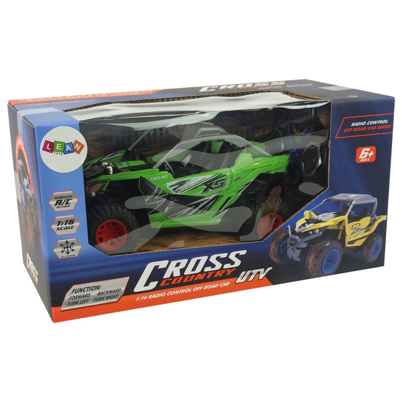 Terenowe Auto Cross Country Zdalnie Sterowane Pilot 27 MHz Zielone
