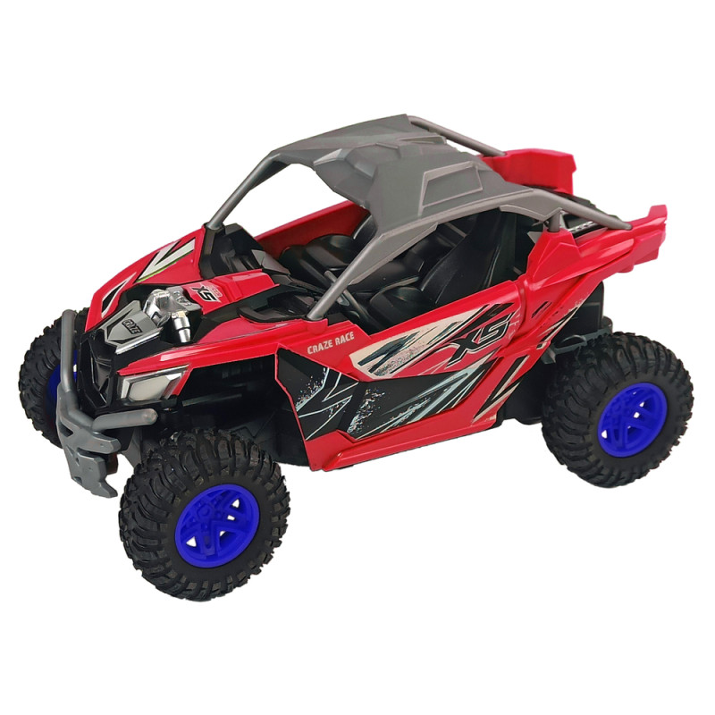 Terenowe Auto Cross Country Zdalnie Sterowane Pilot 27 MHz Czerwone