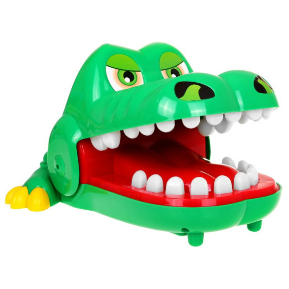 Gra zręcznościowa "Krokodyl u dentysty" dla dzieci 3+ Interaktywna zabawka + 3 tryby gry Bolący ząbek Refleks Memory Gra zręcznościowa "Krokodyl u dentysty" dla dzieci 3+ Interaktywna zabawka + 3 tryby gry Bolący ząbek Refleks Memory