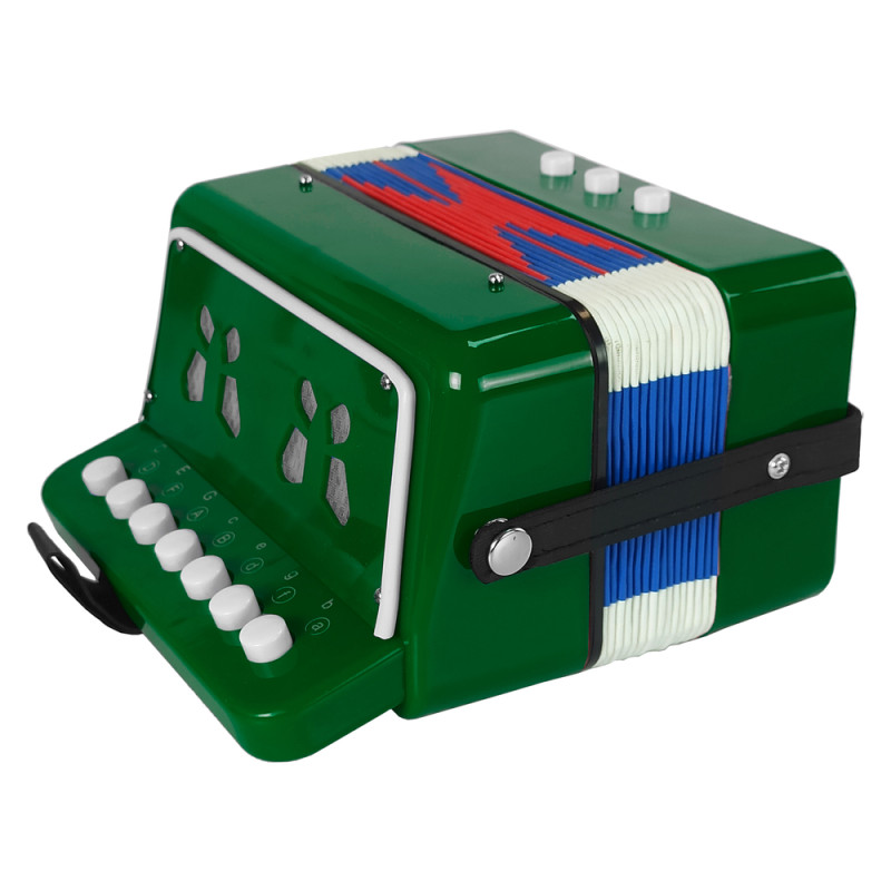 Akordeon Instrument Dla Małego Muzyka Zielony