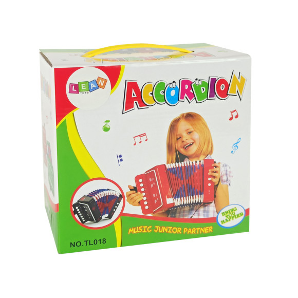 Akordeon Instrument Dla Małego Muzyka Zielony Akordeon Instrument Dla Małego Muzyka Zielony