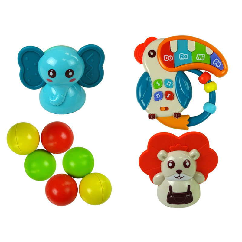 Stolik Edukacyjny Zjeżdżalnia Dla Piłeczek Pianinko Kosz Koła Zębate