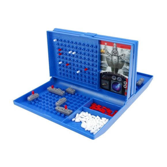 Gra Strategiczna Logiczna W Statki Bitwa Morska W Walizce Niebieska
