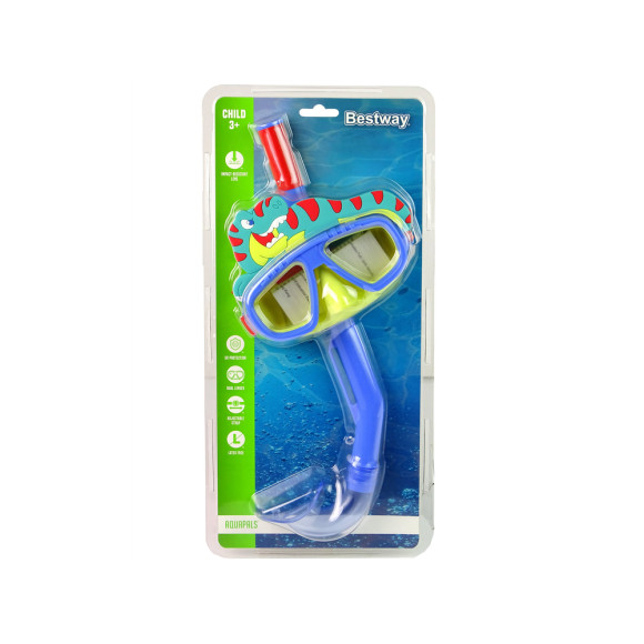 Maska Do Nurkowania Z Rurką Zwierzątka Niebieska Bestway 24059 Maska Do Nurkowania Z Rurką Zwierzątka Niebieska Bestway 24059