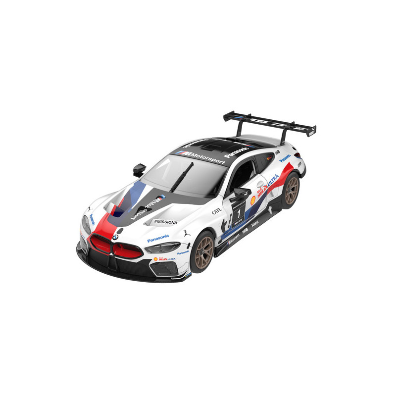 BMW M8 GTE biały RASTAR model 1:18 Zdalnie sterowane auto + Body kit + Pilot 2,4 GHz