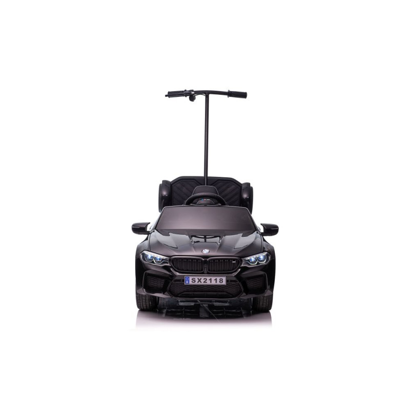 Auto Na Akumulator BMW M5 Z Platformą Dla Rodzica Czarne Lakierowane