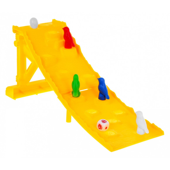 Gra planszowa "Spadające jajko" dla dzieci 3+ Wyścig ptaszków + 4 pionki + Kostka do gry + Figurka jajka