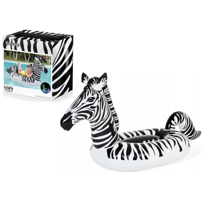 Dmuchany Materac Zebra LED 254 x 142 cm Bestway 41406