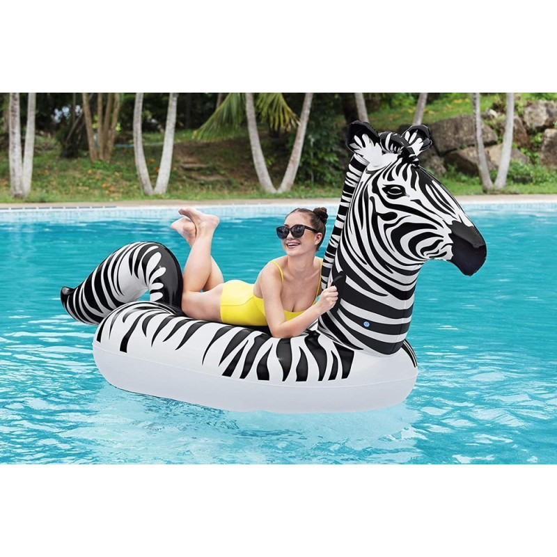 Dmuchany Materac Zebra LED 254 x 142 cm Bestway 41406
