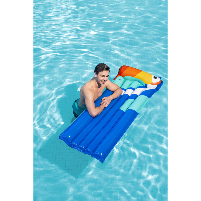 Dmuchany Materac Do Pływania Tukan Niebieski 183 x 76 cm Bestway 44021