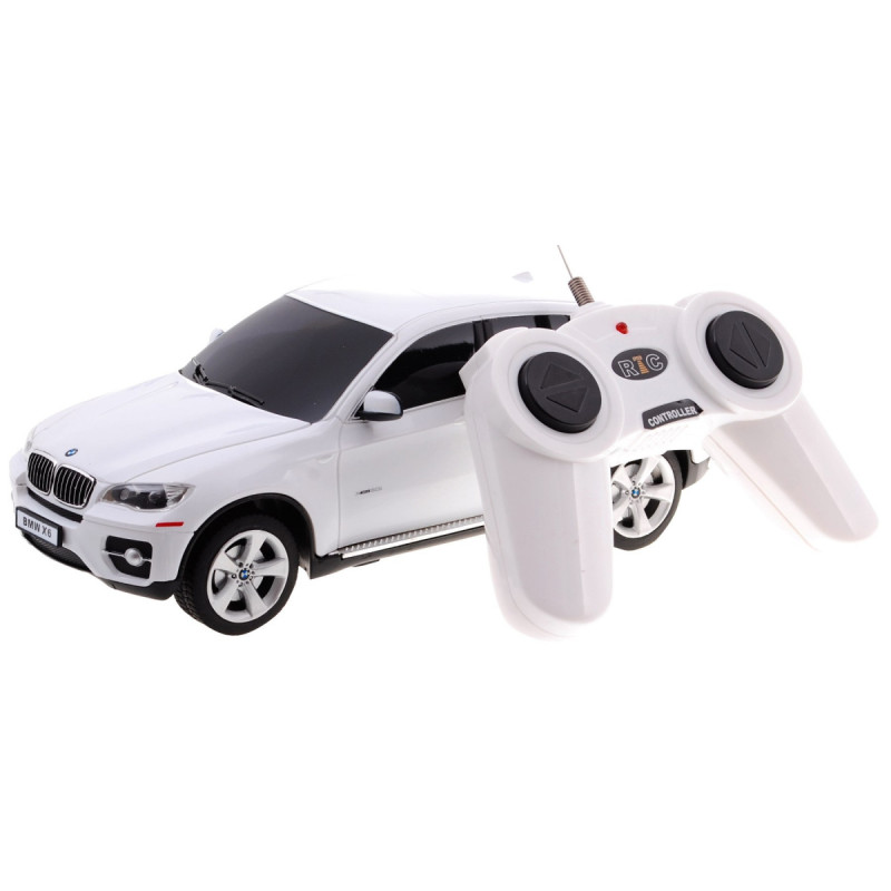 BMW X6 białe RASTAR model 1:24 Zdalnie sterowane Auto SUV + pilot