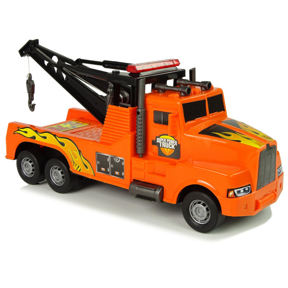 Auto Ciężarówka Holownik Pomoc Drogowa 1:10 Lina Pomarańczowa Auto Ciężarówka Holownik Pomoc Drogowa 1:10 Lina Pomarańczowa