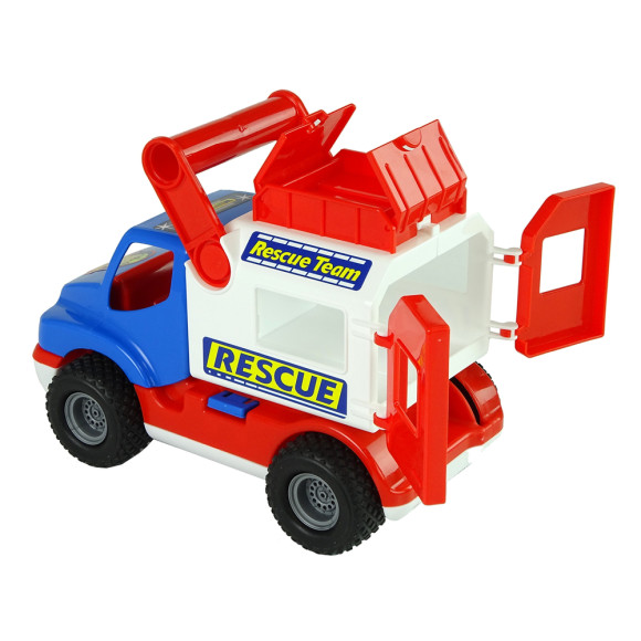 Samochód Ratowniczy Auto ConsTruck Niebiesko Biały Polesie 41937 Samochód Ratowniczy Auto ConsTruck Niebiesko Biały Polesie 41937