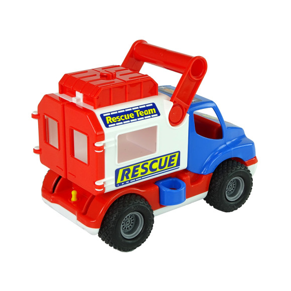 Samochód Ratowniczy Auto ConsTruck Niebiesko Biały Polesie 41937 Samochód Ratowniczy Auto ConsTruck Niebiesko Biały Polesie 41937