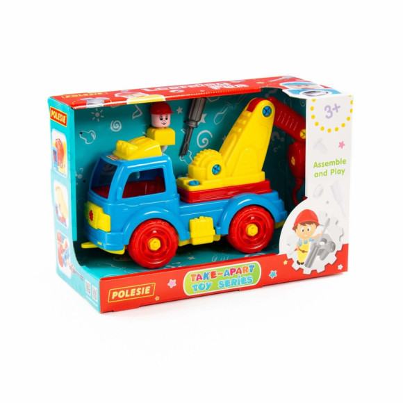 Dźwig Holownik Transport Klocki Do Rozkręcania DIY 38 Elementów 84828 Dźwig Holownik Transport Klocki Do Rozkręcania DIY 38 Elementów 84828