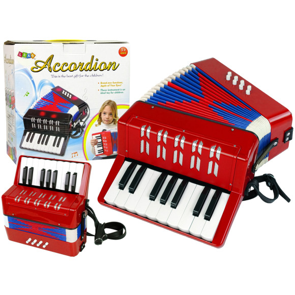 Akordeon Instrument Muzyczny Dla Dzieci Muzyka Czerwony Akordeon Instrument Muzyczny Dla Dzieci Muzyka Czerwony
