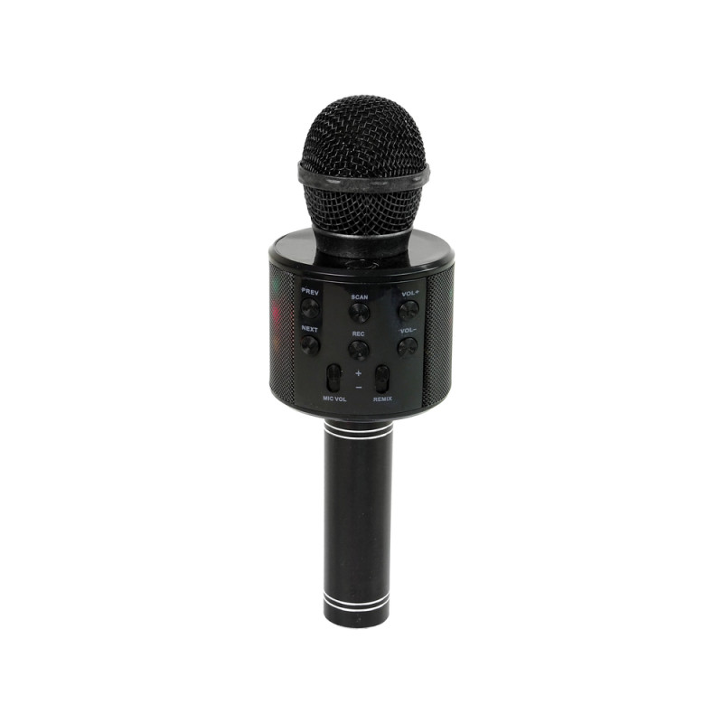 Mikrofon Bezprzewodowy USB Głośnik Nagrywanie Karaoke Model WS-858 Czarny