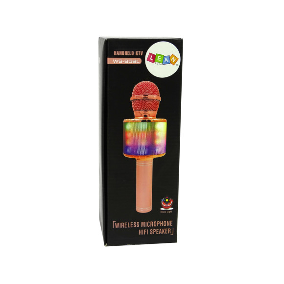 Mikrofon Bezprzewodowy USB Głośnik Nagrywanie Karaoke Model WS-858 Czarny Mikrofon Bezprzewodowy USB Głośnik Nagrywanie Karaoke Model WS-858 Czarny
