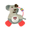 Interaktywna Edukacyjna Zebra Szara Dźwięk Melodie Gryzak Grzechotka