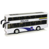 Autobus Policyjny Dwupiętrowy Biały z Naciągiem Dźwięk Autobus Policyjny Dwupiętrowy Biały z Naciągiem Dźwięk