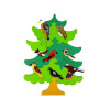 Drewniane Drzewo Ptaki Leśne DIY Klocki Drewniane Puzzle Trójwymiarowa