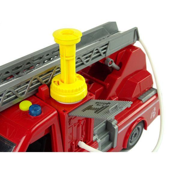 Samochód Ciężarówka Straż Pożarna Czerwona Woda Dźwięki Światła