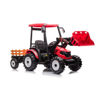 Traktor Na Akumulator Z Przyczepą Hercules Czerwony 24V