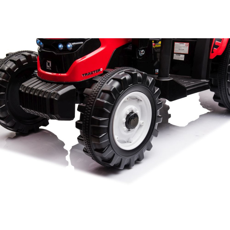 Traktor Na Akumulator Z Przyczepą Hercules Czerwony 24V