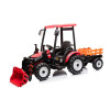 Traktor Na Akumulator Z Przyczepą Hercules Czerwony 24V