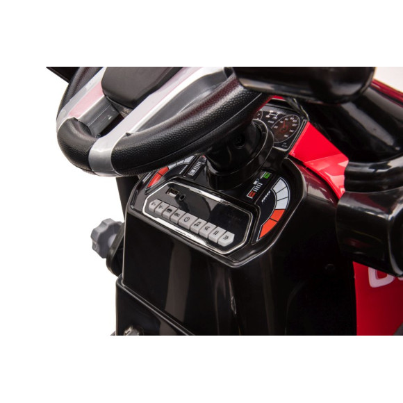 Traktor Na Akumulator Z Przyczepą Hercules Czerwony 24V