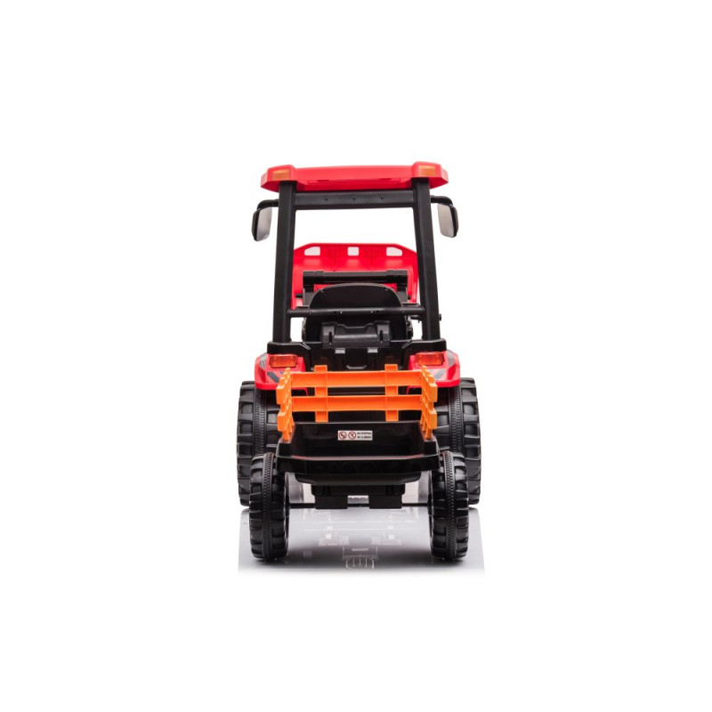 Traktor Na Akumulator Z Przyczepą Hercules Czerwony 24V