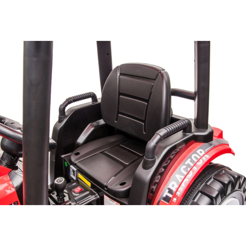 Traktor Na Akumulator Z Przyczepą Hercules Czerwony 24V