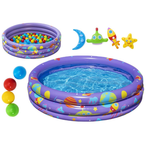 Dmuchany Basen Z Piłeczkami 102 cm x 25 cm Bestway 52466