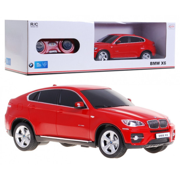 BMW X6 czerwone RASTAR model 1:24 Zdalnie sterowane Auto SUV + pilot