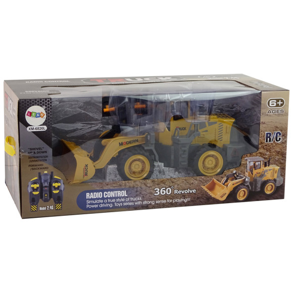 Ogromna Koparka Ładowarka R/C LED Zdalnie Sterowana Akumulator