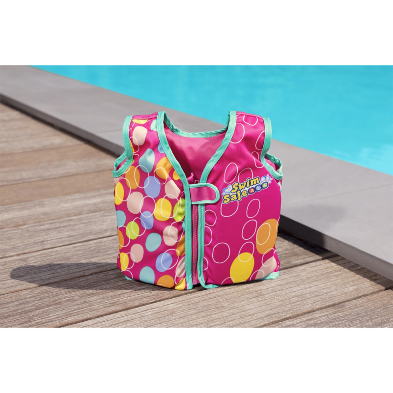 Kamizelka Do Nauki Pływania Różowa 51 cm Bestway 32176