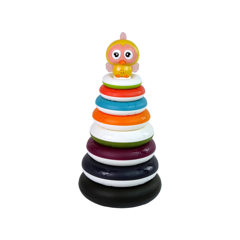 Edukacyjna Piramidka z Obręczami Kółka Kaczuszka