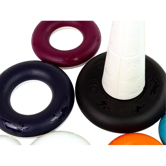 Edukacyjna Piramidka z Obręczami Kółka Kaczuszka