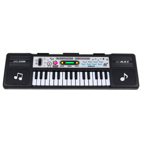 31-klawiszowy Keyboard dla dzieci 5+ Mikrofon + Tryb lekcji - model nr 3108 31-klawiszowy Keyboard dla dzieci 5+ Mikrofon + Tryb lekcji - model nr 3108