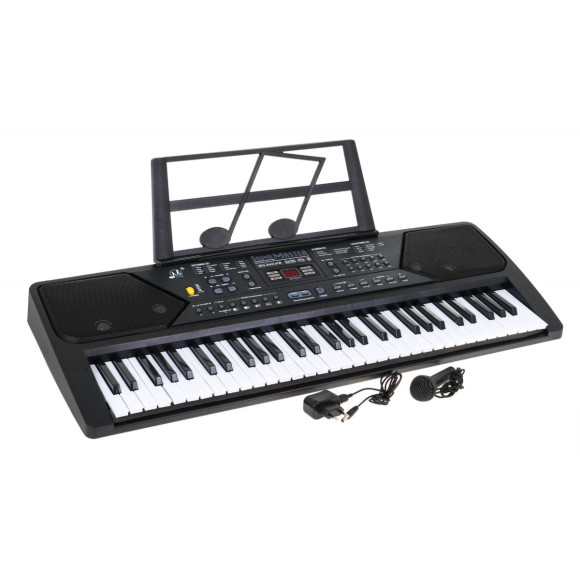 Keyboard z trybem nauki dla dzieci 5+ Stojak na nuty Mikrofon Radio - model nr 600 Keyboard z trybem nauki dla dzieci 5+ Stojak na nuty Mikrofon Radio - model nr 600
