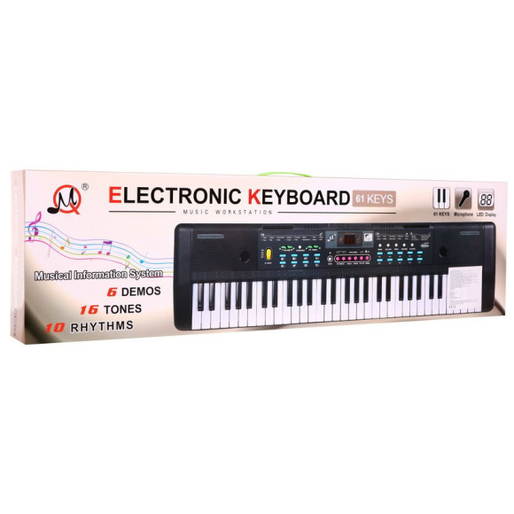 Keyboard dla dzieci 5+ Stojak na nuty Mikrofon + Kolorowe przyciski - model nr 605 Keyboard dla dzieci 5+ Stojak na nuty Mikrofon + Kolorowe przyciski - model nr 605