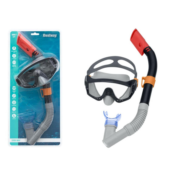 Zestaw Do Nurkowania Czarny Maska, Rurka Bestway 24068