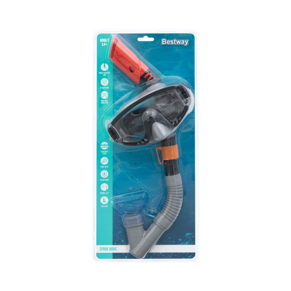 Zestaw Do Nurkowania Czarny Maska, Rurka Bestway 24068