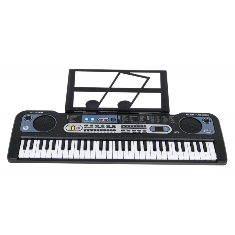 Keyboard z podświetlanymi klawiszami dla dzieci 5+ Mikrofon Stojak na nuty - model nr 6119