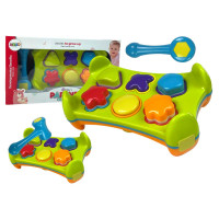 Sorter Edukacyjny Dwustronny Wbijanka Młotkiem Klocki Kształty